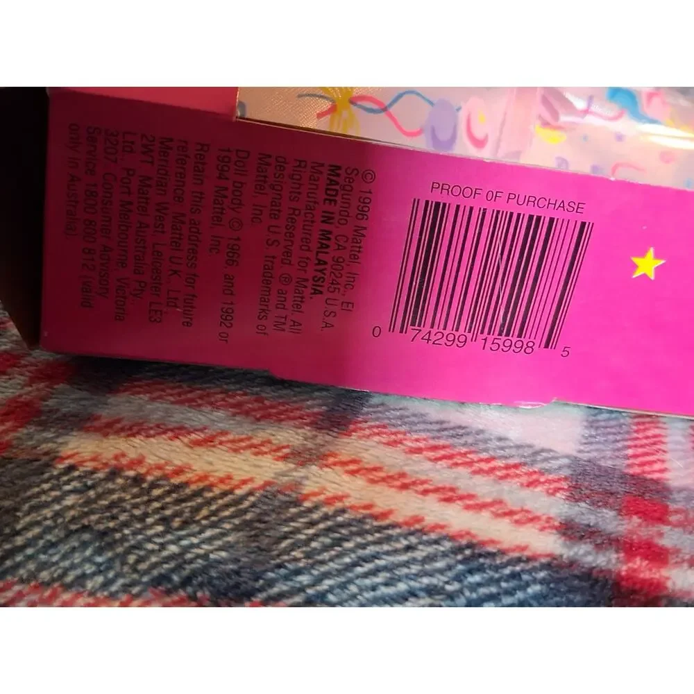 Barbie Birthday The Prettiest Present for You Doll 1996 Mattel 15998